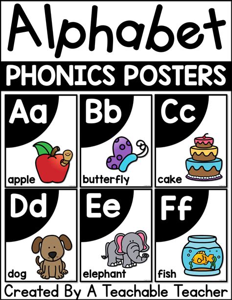 Alphabet Phonics Posters A Teachable Teacher