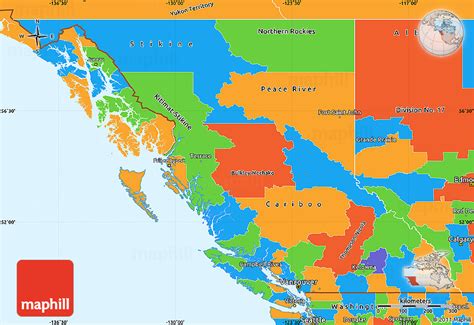 British Columbia Political Map