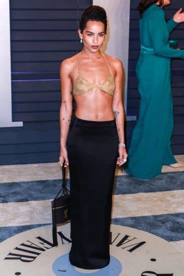 zoe kravitz tits are seen at oscars and met gala scandal planet