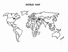 Free Printable Blank Outline Map of World [PNG & PDF]