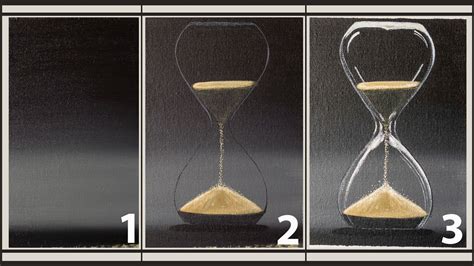 Hourglass Step By Step Acrylic Painting Homemade Illustration Youtube