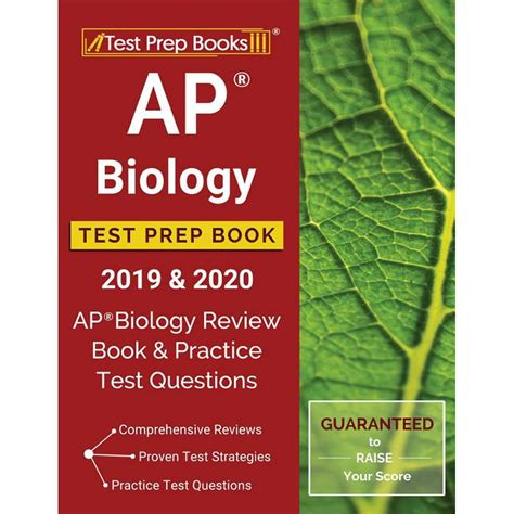 Ap Biology Test Prep Book 2019 And 2020 Ap Biology Review Book