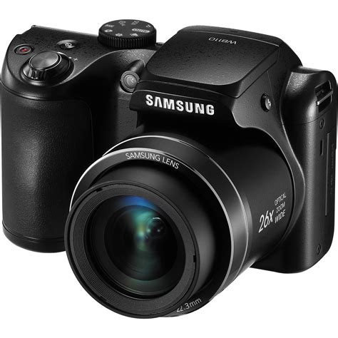 Samsung Wb110 Digital Camera Black Ec Wb110zbabus Bandh Photo