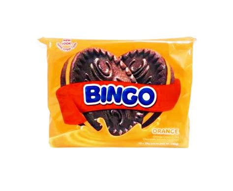 Monde Bingo Orange Chocolate Sandwich Cookies 10 Packs X 28g