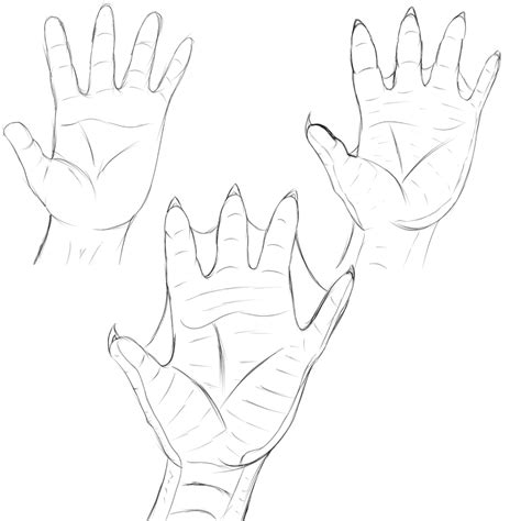 Claw Hand Drawing At Getdrawings Free Download