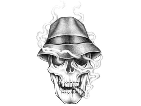Gangster Skull Drawing At Explore