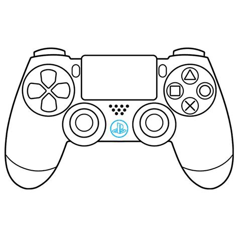 How To Draw A PS Controller Really Easy Drawing Tutorial Easy