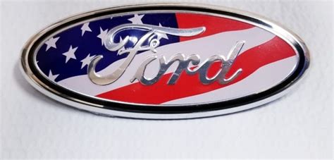 2004 2016 Ford 7 Usa Flag Oval Chrome Logo Emblem Fits Etsy