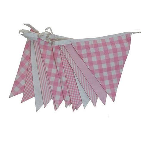 Shades Of Pink Cotton Bunting By The Cotton Bunting Company Pink
