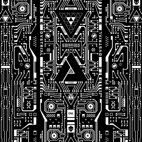 Dustrial Inc Cyberpunk Art Digital Texture Art Design