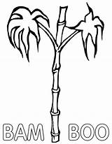 Bamboo Coloring sketch template