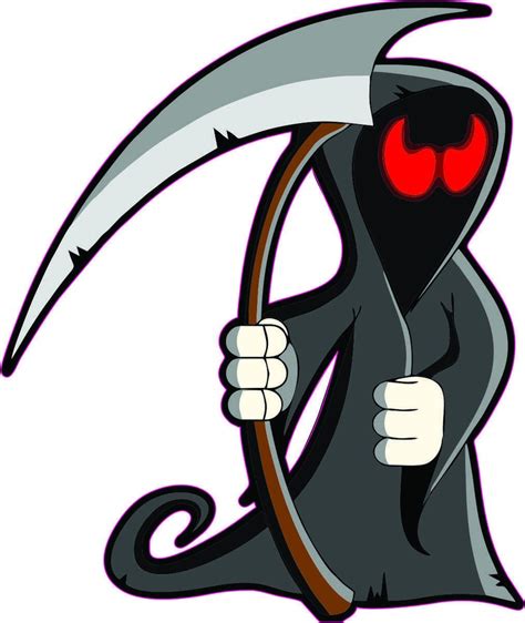 Grim Reaper Full Color Decalwindow Decal Auto Decal Laptop Etsy