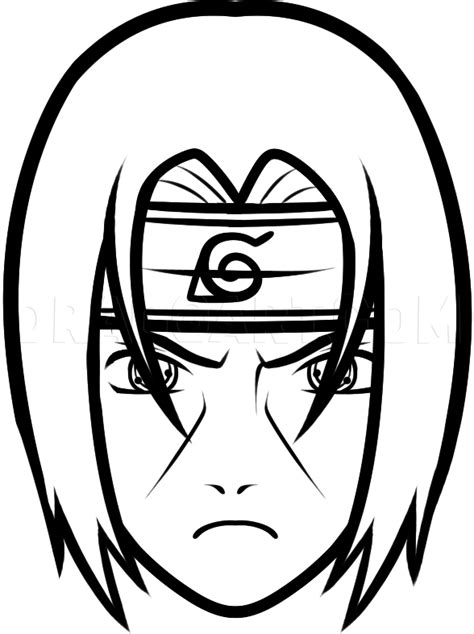 How To Draw Itachi Easy Step By Step Drawing Guide By Dawn Dragoart