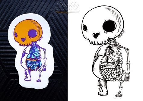Sticky Bones Sticker Designs