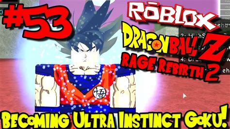 Becoming Ultra Instinct Goku Roblox Dragon Ball Rage Rebirth 2