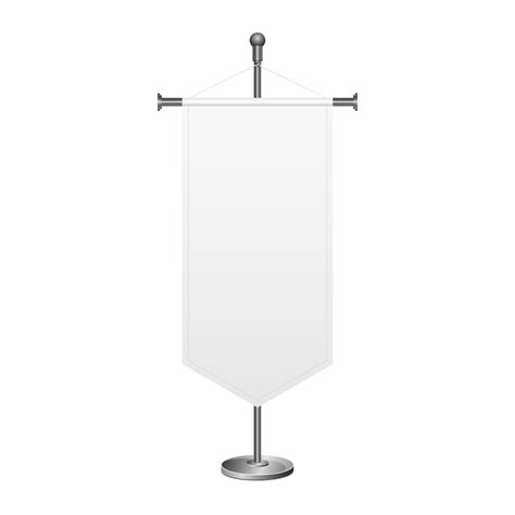Vertical Hanging Banner Vector Design Illustration Isolated On White