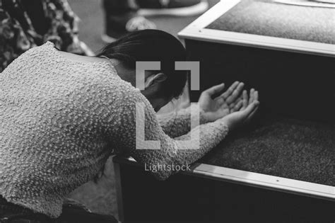 Kneeling At The Altar — Photo — Lightstock