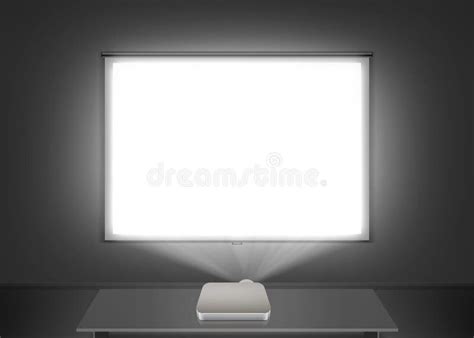 Projection Screen In The Boardroom Stock Image Image Of Inside