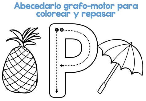 Completo Abecedario Grafo Motor Para Colorear Y Repasar17