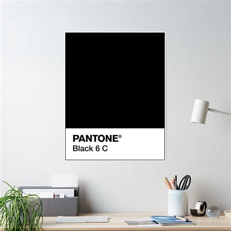 Pantone Black 6 C Poster By Camboa Pantone Colour Palettes Pantone
