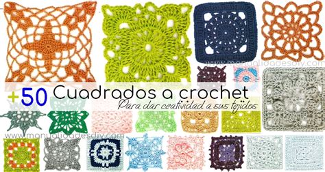 Colección De 50 Cuadrados A Crochet ⋆ Manualidades Y Diymanualidades Y Diy