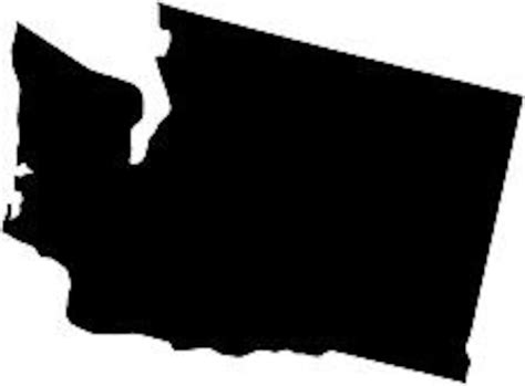 Washington State Silhouette Die Cut Vinyl Decal Sticker You Etsy