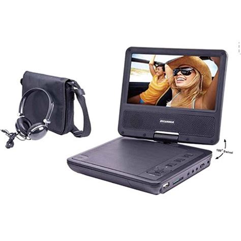 Sylvania Sdvd7060 Blk 7 Portable Dvd Player With Swivel Screen And Head