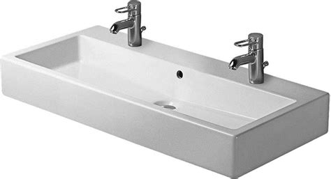 Modular white sink over brown wooden inspirations and awesome trough regarding trough bathroom sink with two faucets 3300 x 2550 34037. Attractive Double Faucet Bathroom Sink Part 3 - Duravit ...