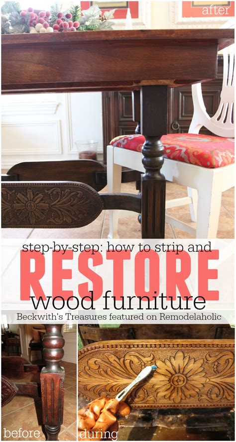 You wouldn't want to use this stuff to repair the rafters of a house, or the leg of a chair, or anything else. Remodelaholic | Step by Step: How to Refinish Wood Furniture