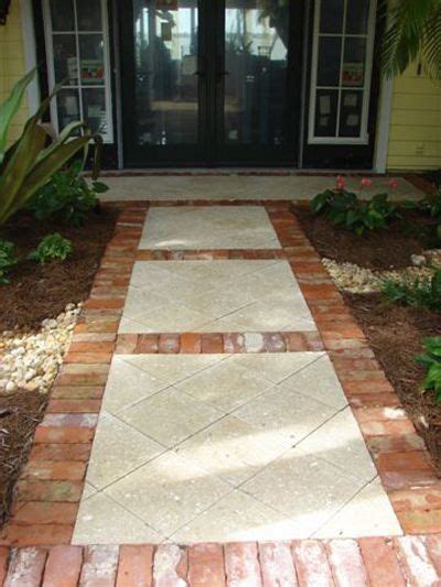 May 15, 2017 · backyard walkways and paths are a great way to connect parts of your yard and create separate areas within it. Big squares inside brick pavers for front walkway ...