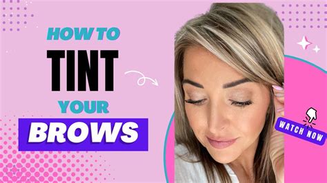 How To Tint Your Brows At Home Youtube