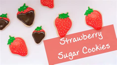 How To Make Strawberry Sugar Cookies Youtube
