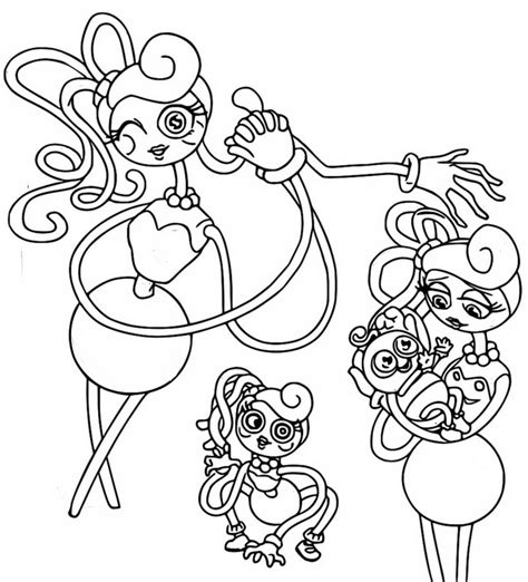 Coloriage Poppy Playtime Mommy Long Legs Bunzo Bunny