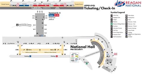 Ronald Reagan Washington Airportdca Terminal Maps Shops Restaurants