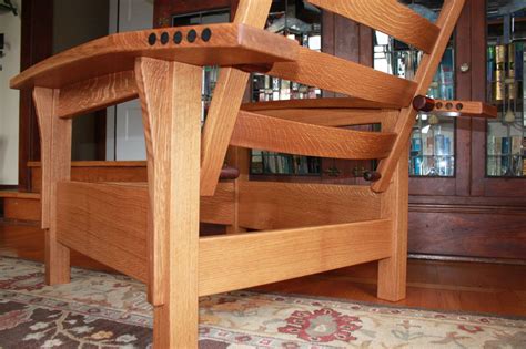 How to create a ribbon design with your actual hair. Bow-arm Morris Chair | Handmade by Hickey in 2020 | Morris ...