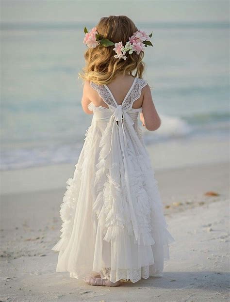Probably My Favorite Beach Flower Girl Dresses Long Flower Girl