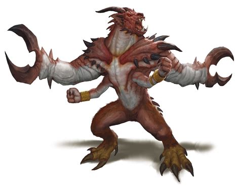 Demon Glabrezu From The Fifth Edition Dandd Monster Manual Art By