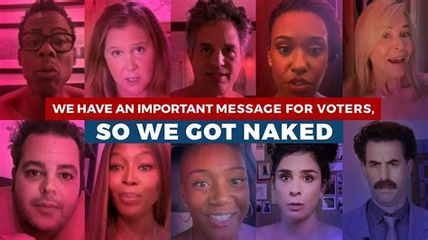 These Naked Celebs Have An Important Message For Voters Clothes Free Life