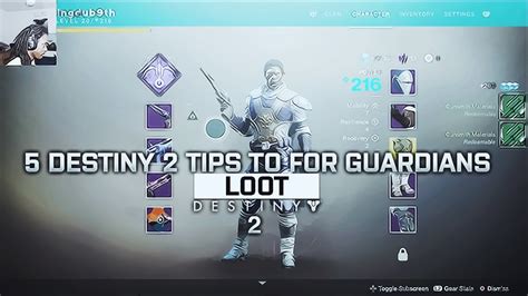 5 Destiny 2 Tips To Grind And Get Great Loot Youtube