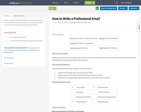 How To Write A Professional Email Wiselearn Resources