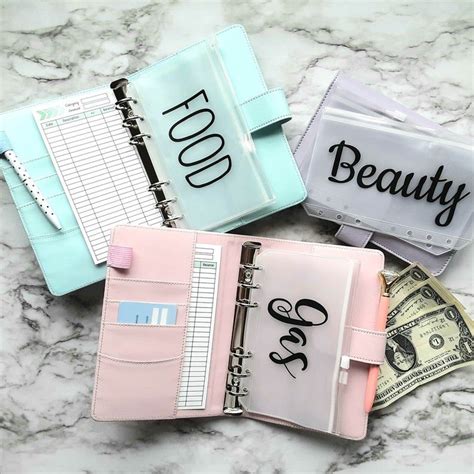 Cash Envelope System Binder A6 Budget Binder Zipper Cash Etsy In 2021