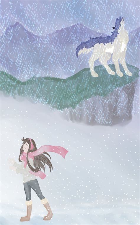 Yuki And Ame In His Wolf Form In Rain And Snow From Wolf Children