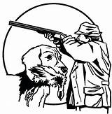 Hunting Coloring Deer Duck Dog Bow Dogs Drawing Drawings Sheets Hunter Trained Man Shooting Gun Printable Use Getcolorings Colorings Getdrawings sketch template