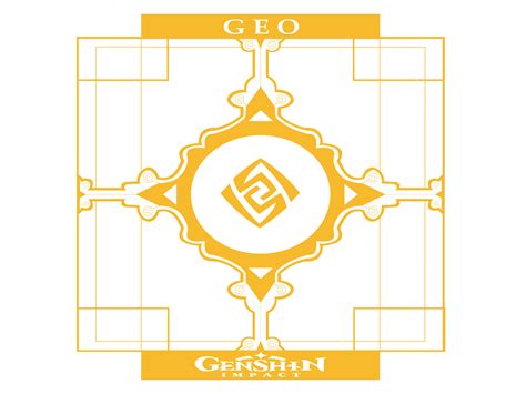 Geo Emblem Genshin Impact Flat Illustration By Design Koond On Dribbble