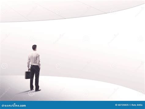 Salesman Standing With His Back Concept Stock Image Image Of Clean
