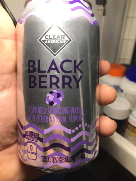 Clear American Sparkling Water Unsweetened Blackberry Calories