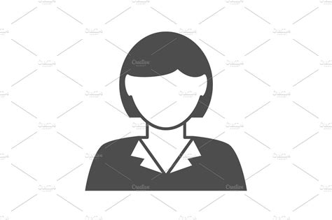 Businesswoman Avatar Icon ~ Icons ~ Creative Market