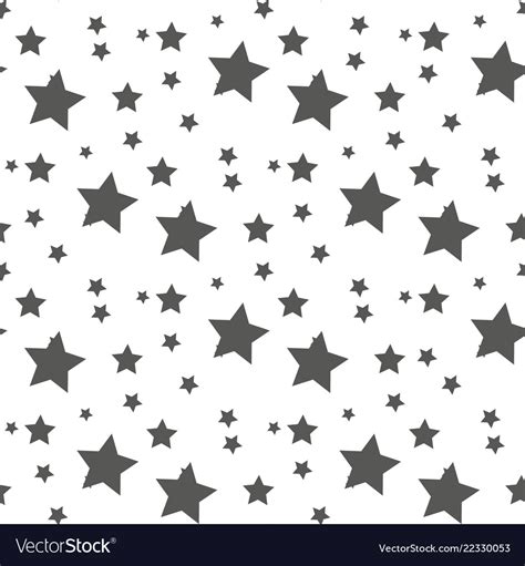 Star Seamless Pattern Cute Kids Star Seamless Vector Image