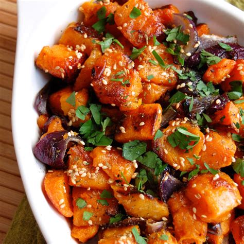 Learn how to cook acorn squash and spaghetti squash in these other easy to follow posts. Roasted Butternut Squash and Onions | Paleo Grubs