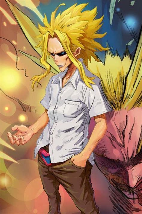 Two heroes and volume 0 that all might departed for the u.s. Boku no Hero Academia All Might Cosplay Wig - FairyPocket Wigs